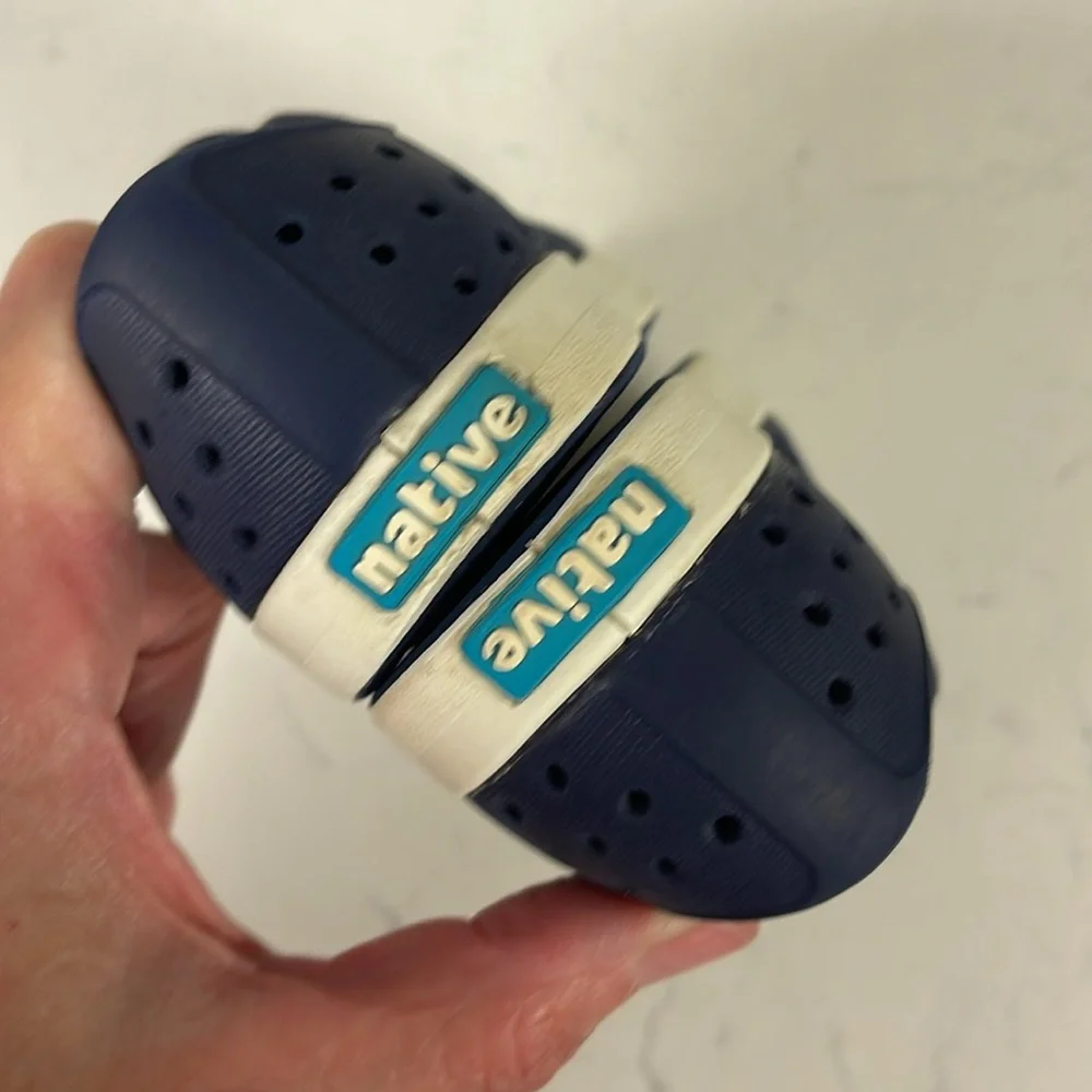 Native Jefferson Slip-on Sneakers Toddler/Little Kid Water Shoe Navy Blue Size 7